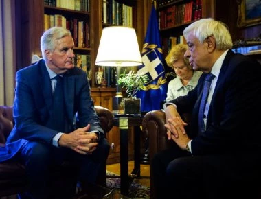 Ο Π.Παυλόπουλος συναντήθηκε με τον ευρωπαίο επίτροπο για το BREXIT Μισέλ Μπαρνιέ